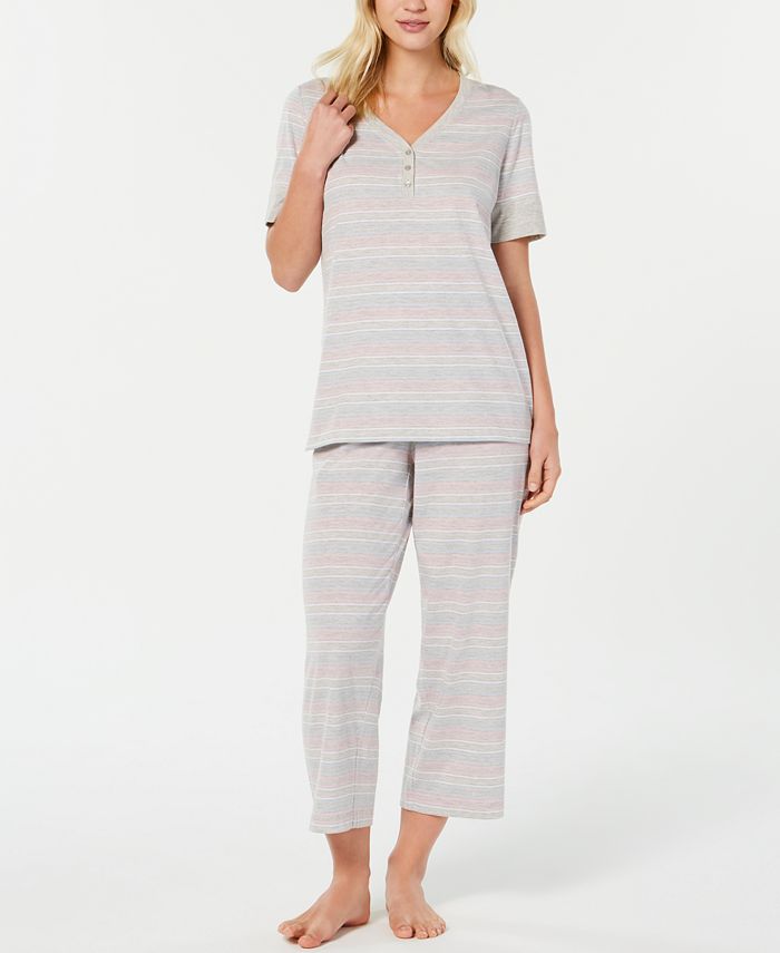 The Everyday Cotton Capri Pajama Set, Created For Macy's Charter Club The Everyday Cotton Capri Pajama Set, Created For Macy's -B.TEMPT’D Shop