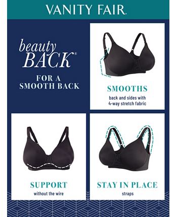 ull Figure Beauty Back Smoother Wireless Bra 71380 Vanity Fair® Ull Figure Beauty Back Smoother Wireless Bra 71380 -B.TEMPT’D Shop