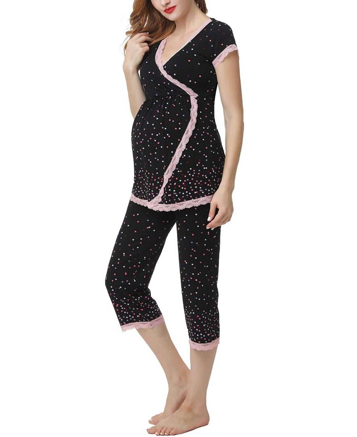 Kimi & Kai Joyce Maternity Nursing Pajama Set Kimi + Kai Kimi & Kai Joyce Maternity Nursing Pajama Set -B.TEMPT’D Shop