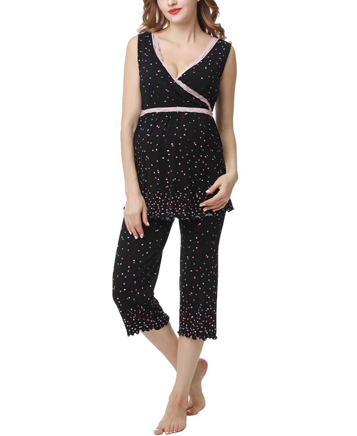 Kimi & Kai Joy Maternity Nursing Pajama Set Kimi + Kai Kimi & Kai Joy Maternity Nursing Pajama Set -B.TEMPT’D Shop