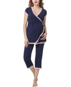Kimi + Kai Kimi & Kai Cindy Maternity Nursing Pajama Set