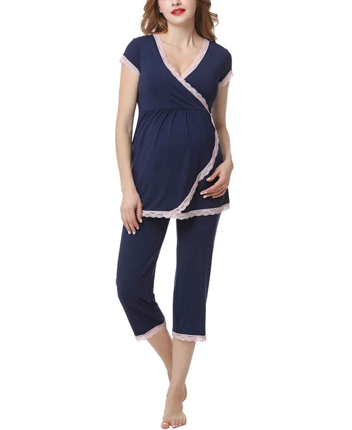 Kimi & Kai Cindy Maternity Nursing Pajama Set Kimi + Kai Kimi & Kai Cindy Maternity Nursing Pajama Set -B.TEMPT’D Shop