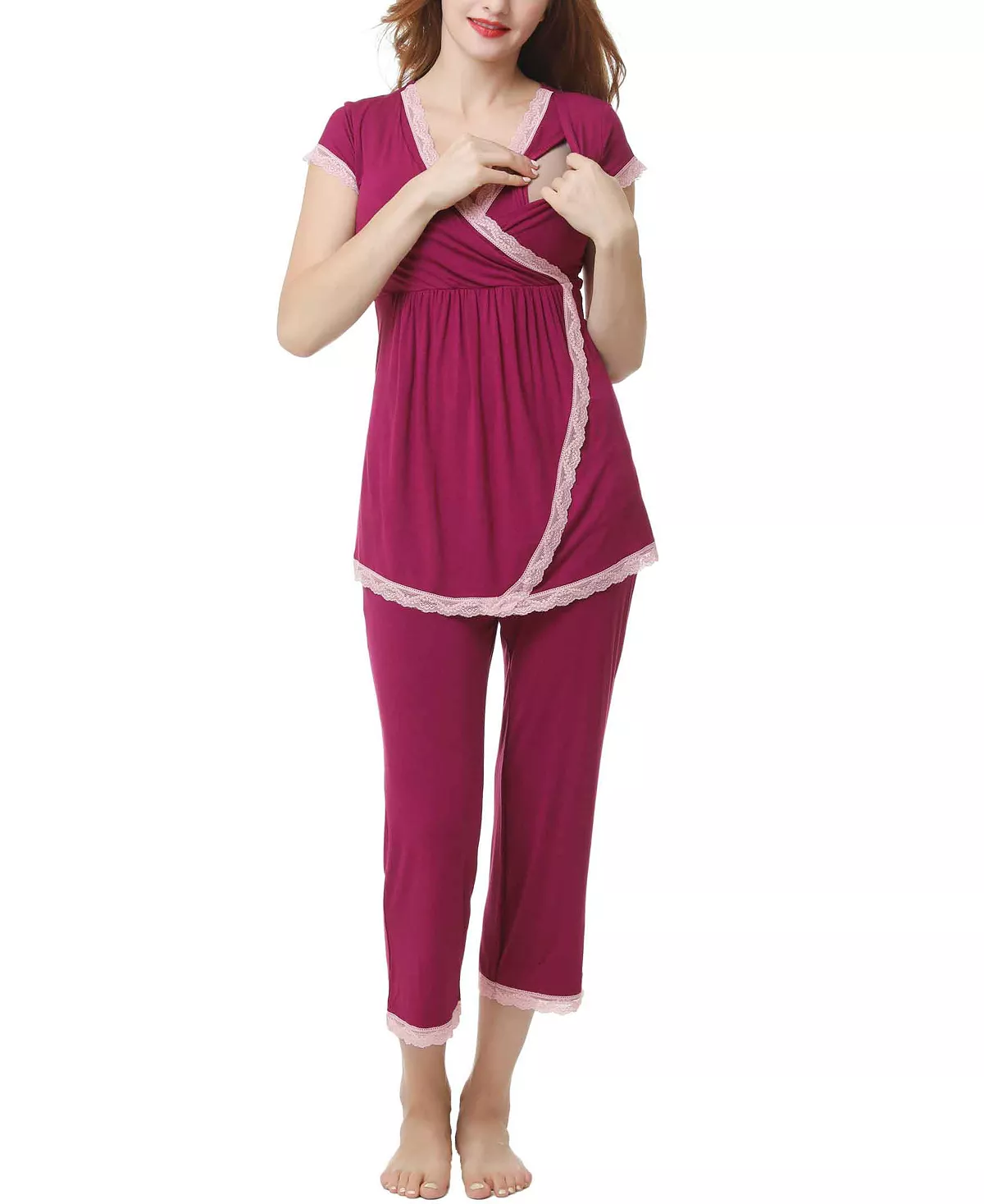 Kimi & Kai Cindy Maternity Nursing Pajama Set Kimi + Kai Kimi & Kai Cindy Maternity Nursing Pajama Set -B.TEMPT’D Shop
