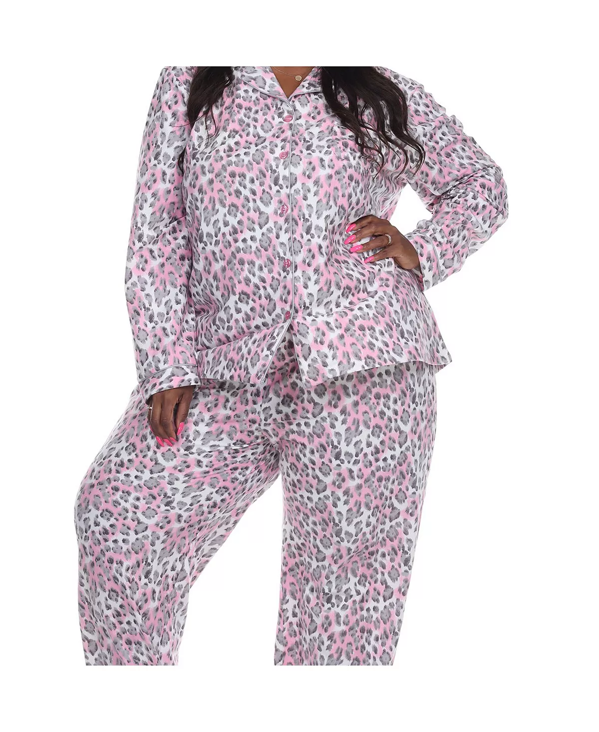 Plus Size 3-Piece Pajama Set White Mark Plus Size 3-Piece Pajama Set -B.TEMPT’D Shop