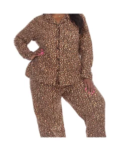 White Mark Plus Size 3-Piece Pajama Set 8 White Mark Plus Size 3-Piece Pajama Set -B.TEMPT’D Shop 15763844 fpx