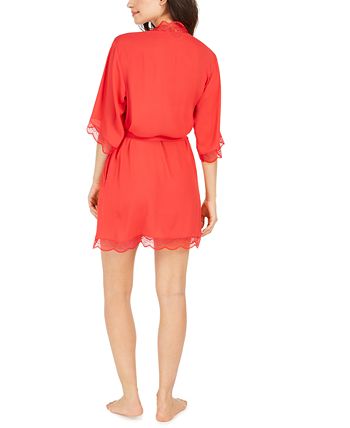 Lace Trim Short Robe, Created For Macy's INC International Concepts Lace Trim Short Robe, Created For Macy's -B.TEMPT’D Shop