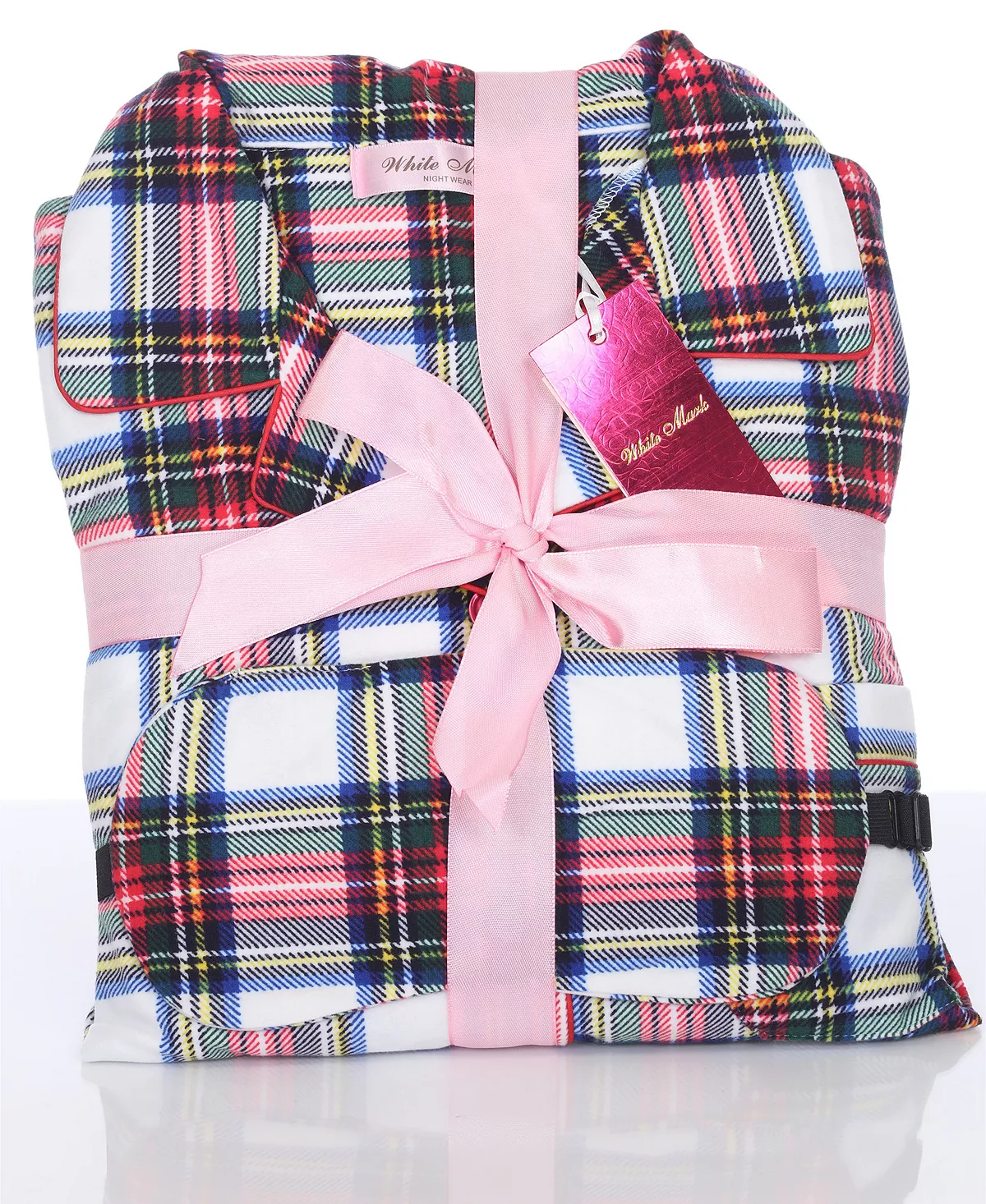 Plus Size 3-Piece Pajama Set White Mark Plus Size 3-Piece Pajama Set -B.TEMPT’D Shop