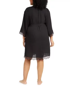 INC International Concepts Plus Size Lace-Trim Chiffon Wrap Robe, Created For Macy's 5 INC International Concepts Plus Size Lace-Trim Chiffon Wrap Robe, Created For Macy's -B.TEMPT’D Shop 16373159 fpx