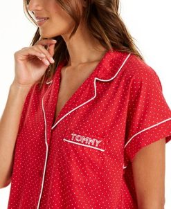 Tommy Hilfiger Printed Shirt And Shorts Pajama Set -B.TEMPT’D Shop 16384203 fpx