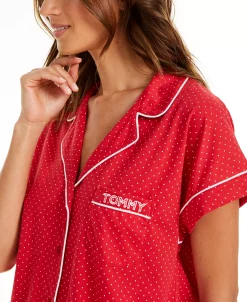 Tommy Hilfiger Printed Shirt And Shorts Pajama Set -B.TEMPT’D Shop 16384203 fpx