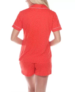 White Mark Short Sleeve Pajama Set 7 White Mark Short Sleeve Pajama Set -B.TEMPT’D Shop 17454951 fpx