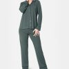 MOOD Pajamas Ultra Soft Notch Collar Women's Pajama Set -B.TEMPT’D Shop 17866465 fpx