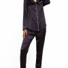 ICollection Women's Notch Collar Pajama Pant Set 2 ICollection Women's Notch Collar Pajama Pant Set -B.TEMPT’D Shop 18072159 fpx