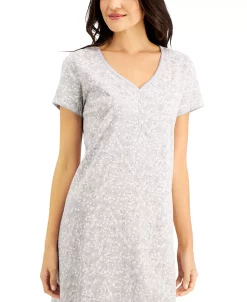 Charter Club The Everyday Cotton Printed Sleep Shirt, Created For Macy's 5 Charter Club The Everyday Cotton Printed Sleep Shirt, Created For Macy's -B.TEMPT’D Shop 18148848 fpx
