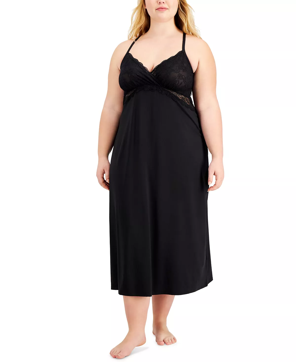 Plus Size Lace Chemise Nightgown, Created For Macy's INC International Concepts Plus Size Lace Chemise Nightgown, Created For Macy's -B.TEMPT’D Shop