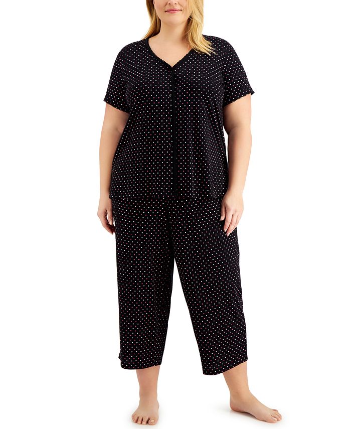 The Everyday Cotton Plus Size Capri Pajamas Set, Created For Macy's Charter Club The Everyday Cotton Plus Size Capri Pajamas Set, Created For Macy's -B.TEMPT’D Shop