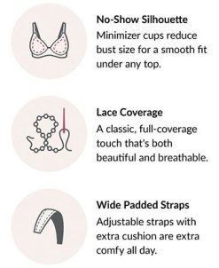 Glamorise Women's Full Figure Plus Size MagicLift Wirefree Minimizer Support Bra -B.TEMPT’D Shop 18317400 fpx