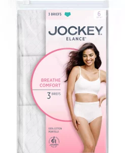 Jockey Elance Breathe Brief 3 Pack Underwear 1542, Extended Sizes 4 Jockey Elance Breathe Brief 3 Pack Underwear 1542, Extended Sizes -B.TEMPT’D Shop 18365570 fpx