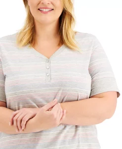 Charter Club The Everyday Cotton Plus Size Capri Pajama Set, Created For Macy's 5 Charter Club The Everyday Cotton Plus Size Capri Pajama Set, Created For Macy's -B.TEMPT’D Shop 18374262 fpx