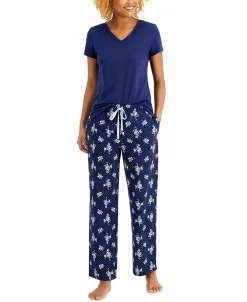 Charter Club Everyday Cotton V-Neck Pajama T-Shirt, Created For Macy's 4 Charter Club Everyday Cotton V-Neck Pajama T-Shirt, Created For Macy's -B.TEMPT’D Shop 18449083 fpx