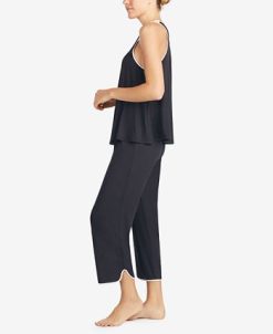 Kate Spade New York Women's Sleeveless Modal Knit Cropped Pajama Set 4 Kate Spade New York Women's Sleeveless Modal Knit Cropped Pajama Set -B.TEMPT’D Shop 19046647 fpx