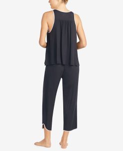 Kate Spade New York Women's Sleeveless Modal Knit Cropped Pajama Set 5 Kate Spade New York Women's Sleeveless Modal Knit Cropped Pajama Set -B.TEMPT’D Shop 19046648 fpx