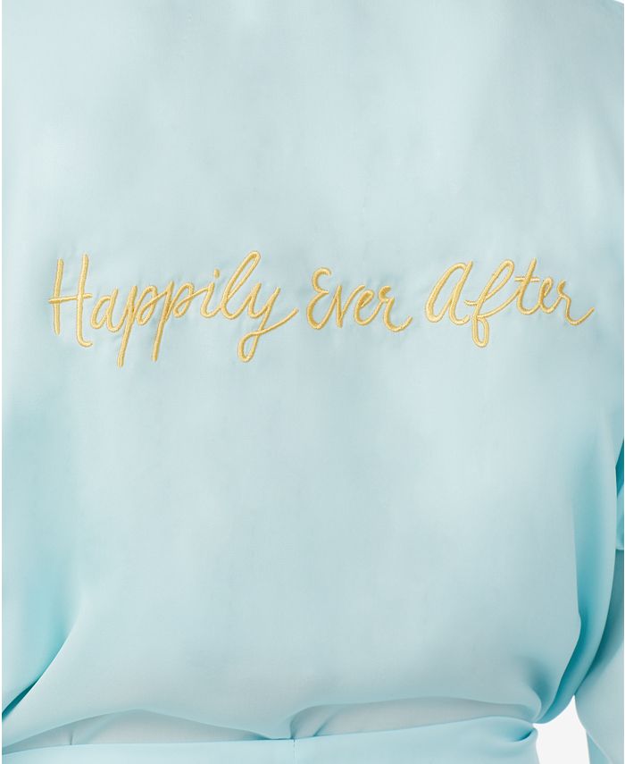 Women's 3/4 Short Sleeve Satin Shawl Collar Robe Kate Spade New York Women's 3/4 Short Sleeve Satin Shawl Collar Robe -B.TEMPT’D Shop