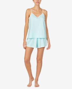 Kate Spade New York Women's Satin Camisole Tap Set With Eyelash Eye Mask