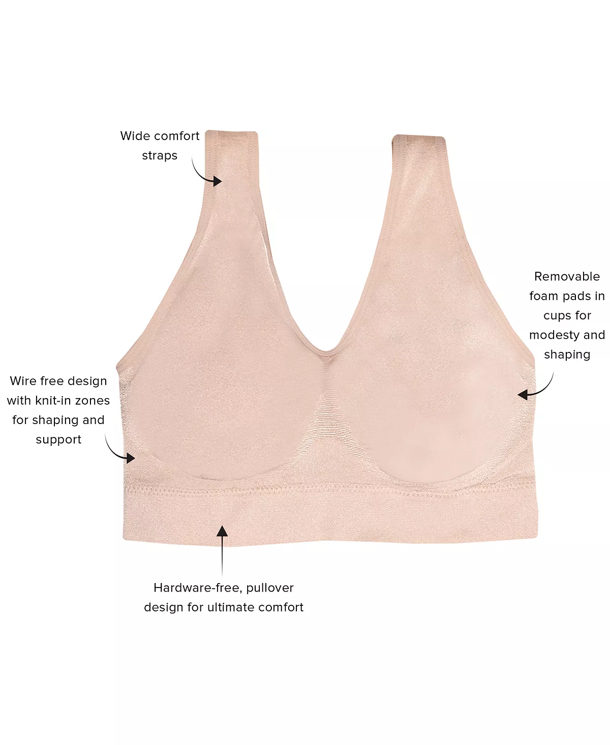 B-Smooth Wireless Bra 835275 Wacoal B-Smooth Wireless Bra 835275 -B.TEMPT’D Shop