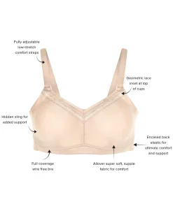 Wacoal Men's Perfect Primer Wire Free Bra 852313, Up To DDD Cup 6 Wacoal Men's Perfect Primer Wire Free Bra 852313, Up To DDD Cup -B.TEMPT’D Shop 19234106 fpx