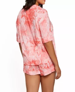 ICollection Plus Size Harlow Tie Dye Pajama Short Set -B.TEMPT’D Shop 19399702 fpx