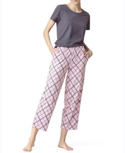 Hue Women's Sleepwell Pajama Skimmer Set With Temperature Regulating Technology