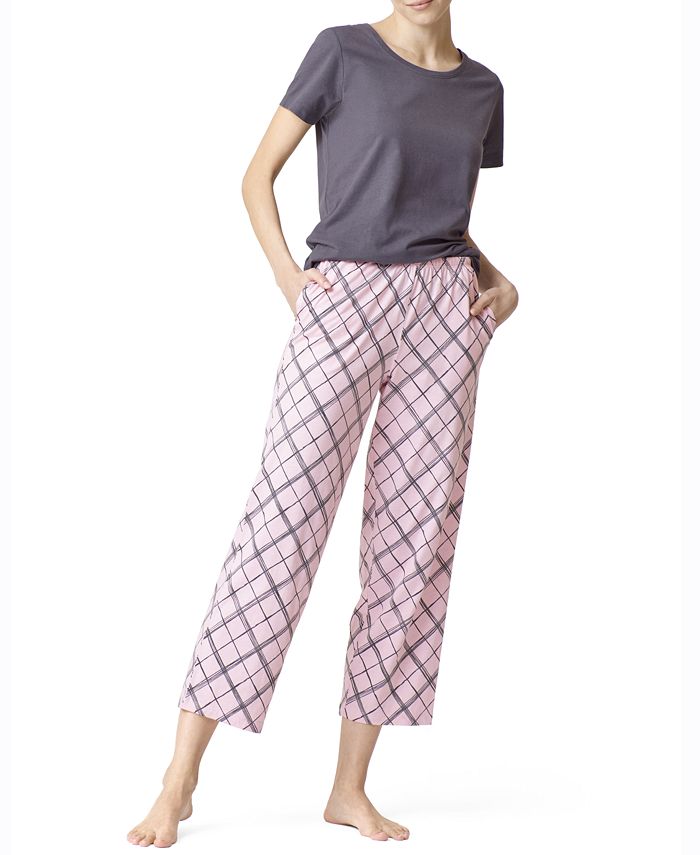 Women's Sleepwell Pajama Skimmer Set With Temperature Regulating Technology Hue Women's Sleepwell Pajama Skimmer Set With Temperature Regulating Technology -B.TEMPT’D Shop