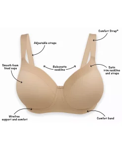 Playtex Women's Secrets Shapes & Supports Balconette Full Figure Wirefree Bra US4824 6 Playtex Women's Secrets Shapes & Supports Balconette Full Figure Wirefree Bra US4824 -B.TEMPT’D Shop 19497927 fpx