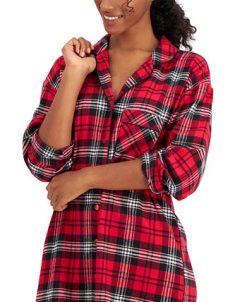 Charter Club Otton Plaid Flannel Nightshirt, Created For Macy's 4 Charter Club Otton Plaid Flannel Nightshirt, Created For Macy's -B.TEMPT’D Shop 19518297 fpx