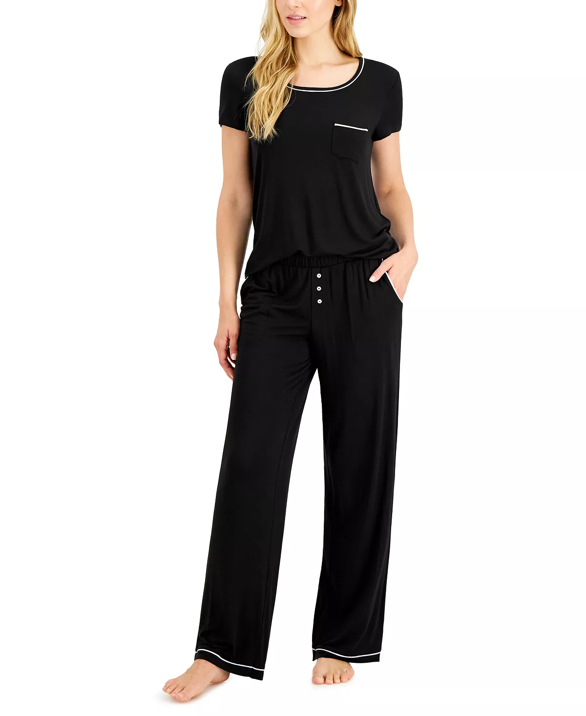 Women's Ultra-Soft Pajama Set, Created For Macy's Alfani Women's Ultra-Soft Pajama Set, Created For Macy's -B.TEMPT’D Shop