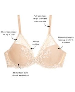 Wacoal Embrace Lace Plunge Bra 853291 -B.TEMPT’D Shop 19643905 fpx
