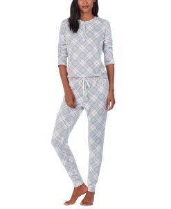 Lauren Ralph Lauren Brushed Knit Henley Pajama Set