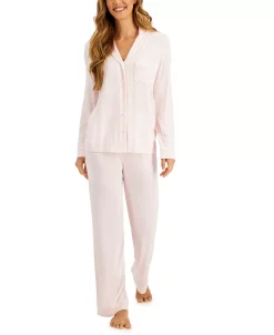 Alfani Notch Collar Pajama Set, Created For Macy's -B.TEMPT’D Shop 19788745 fpx
