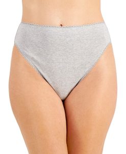 Charter Club Everyday Cotton High-Cut Brief Underwear, Created For Macy's