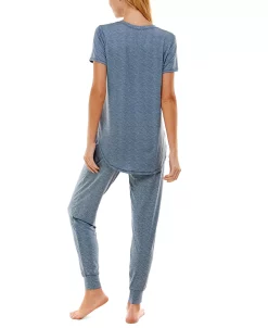 Roudelain Printed Short Sleeve Top & Jogger Pajama Set 6 Roudelain Printed Short Sleeve Top & Jogger Pajama Set -B.TEMPT’D Shop 19996531 fpx