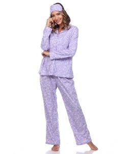 White Mark Omen's Pajama Set, 3-Piece