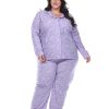 White Mark Plus Size Pajama Set, 3-Piece