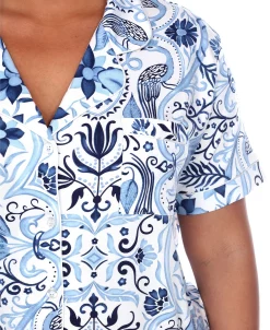 White Mark Plus Size Short Sleeve Pants Tropical Pajama Set, 2-Piece 8 White Mark Plus Size Short Sleeve Pants Tropical Pajama Set, 2-Piece -B.TEMPT’D Shop 20144017 fpx