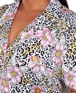 White Mark Plus Size Short Sleeve Pants Tropical Pajama Set, 2-Piece 10 White Mark Plus Size Short Sleeve Pants Tropical Pajama Set, 2-Piece -B.TEMPT’D Shop 20144030 fpx