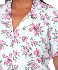 White Mark Plus Size Short Sleeve Pants Tropical Pajama Set, 2-Piece 11 White Mark Plus Size Short Sleeve Pants Tropical Pajama Set, 2-Piece -B.TEMPT’D Shop 20144036 fpx