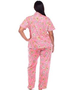 White Mark Plus Size Short Sleeve Pants Tropical Pajama Set, 2-Piece 6 White Mark Plus Size Short Sleeve Pants Tropical Pajama Set, 2-Piece -B.TEMPT’D Shop 20144041 fpx