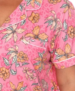 White Mark Plus Size Short Sleeve Pants Tropical Pajama Set, 2-Piece 12 White Mark Plus Size Short Sleeve Pants Tropical Pajama Set, 2-Piece -B.TEMPT’D Shop 20144042 fpx