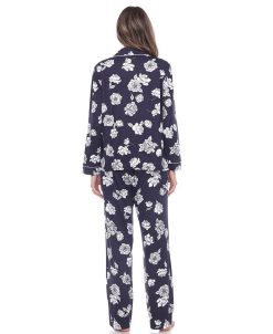 White Mark Omen's Long Sleeve Floral Pajama Set, 2-Piece -B.TEMPT’D Shop 20144201 fpx