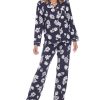 White Mark Omen's Long Sleeve Floral Pajama Set, 2-Piece -B.TEMPT’D Shop 20144204 fpx